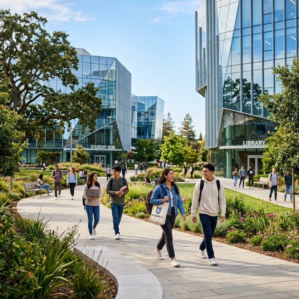 Modern University Campus